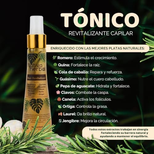 Revitalizing hair tonic for hair growth and reducing hair loss