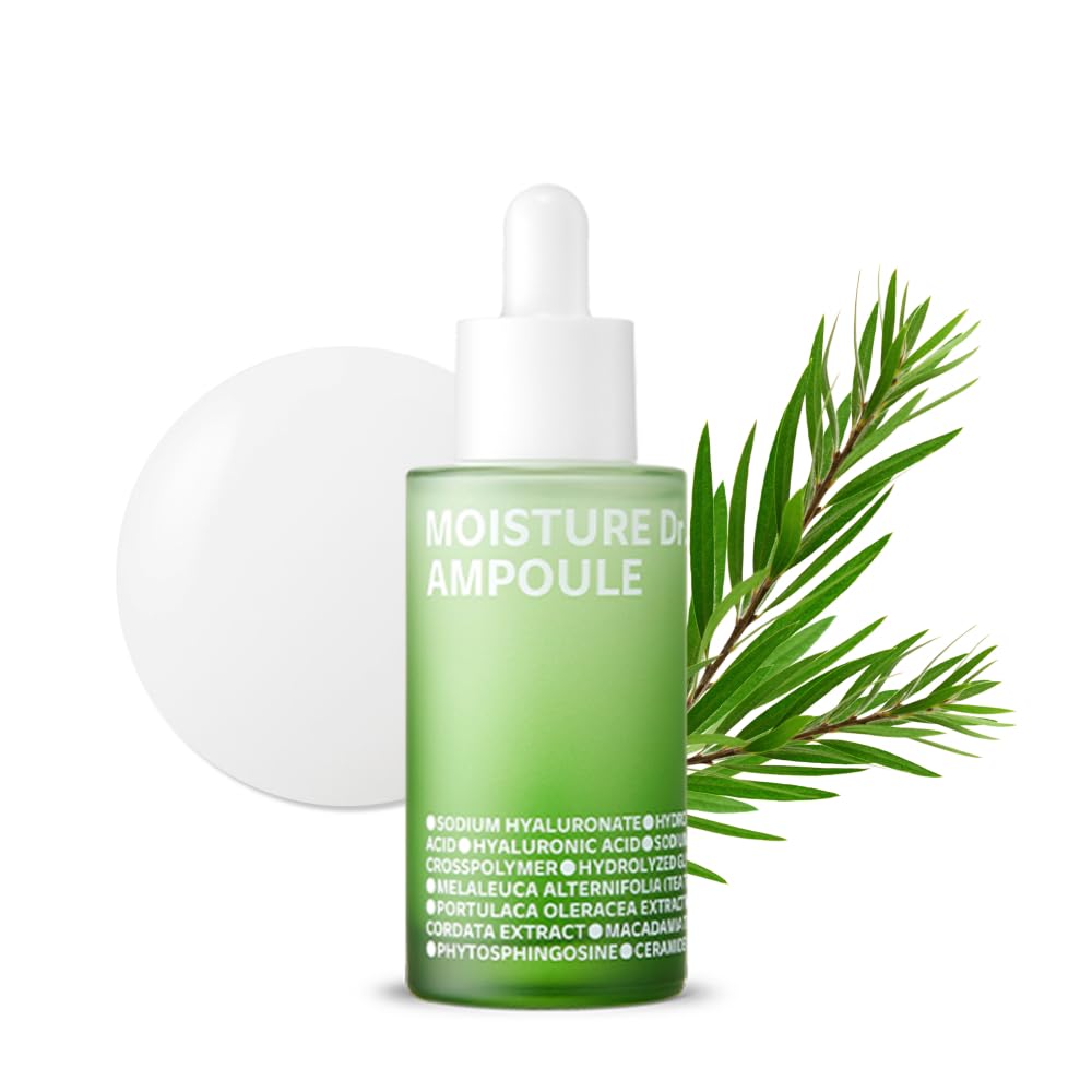 Moisture Dr. Ampoule Serum - Deep Hydration & Barrier Repair with Tea Tree Ceramide | 1.35 fl. oz (40ml)