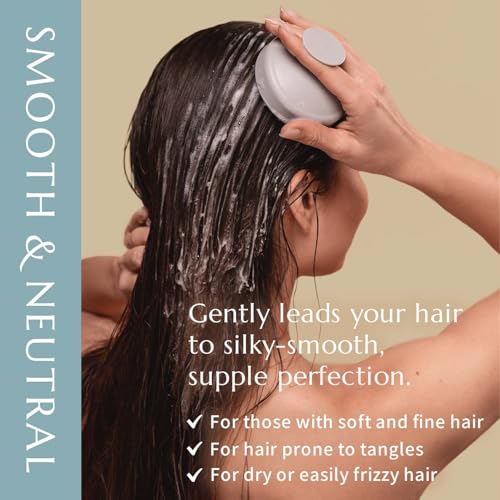 LIKOA, Smooth and Neutral Shampoo, Vegan, Halal, Lightweight Moisture for Fine, Dry, or Tangle-Prone Hair, Botanical Hair Care, White Floral Scent, Made in Japan, 500mL, 16.9 Fl oz