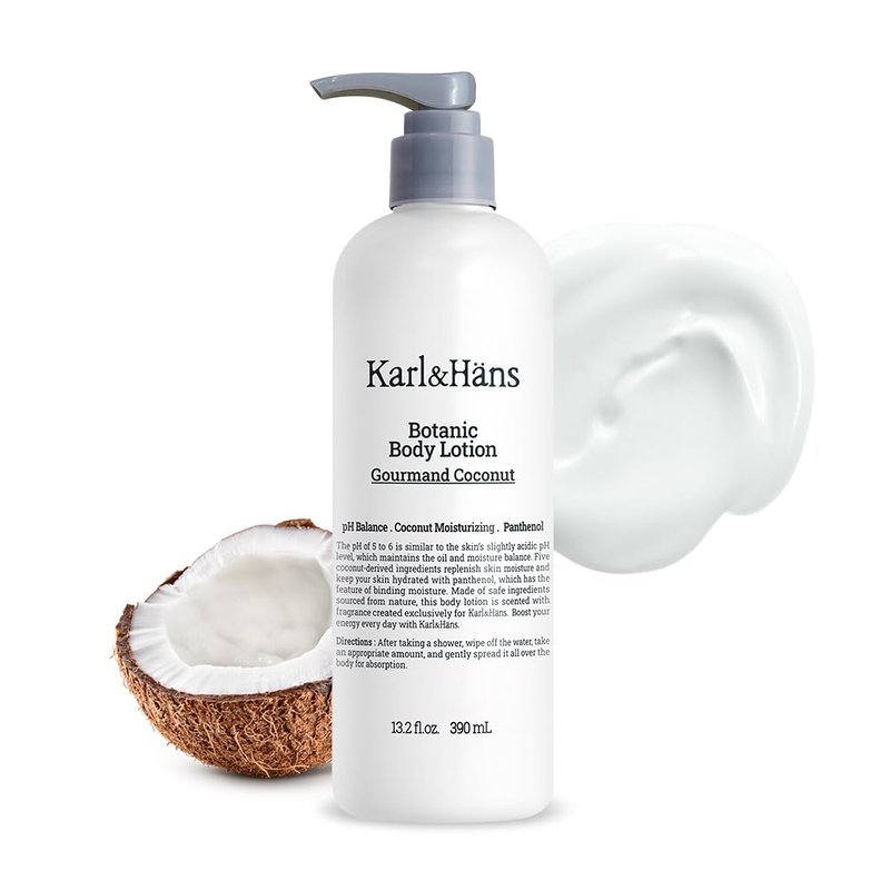 Botanic Vegan Body Lotion - Gourmand Coconut Hydration | Soothing Fragrance, 13.2 fl oz