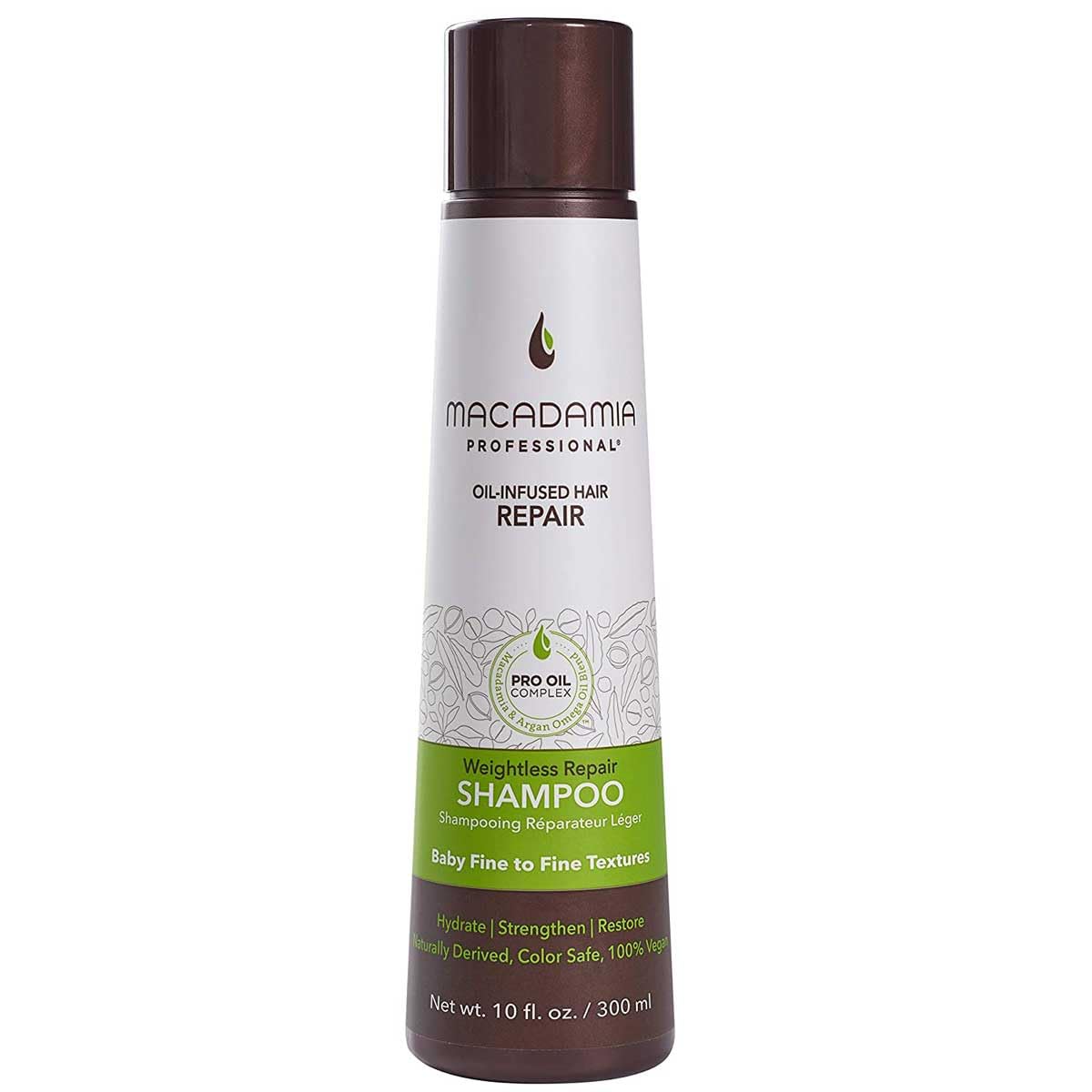 Macadamia Professional Nourishing Repair Hair Shampoo - Hydrating Argan Oil Cleanser for Damaged Dry Hair Care, Paraben & Sulfate Free, 10 fl oz
