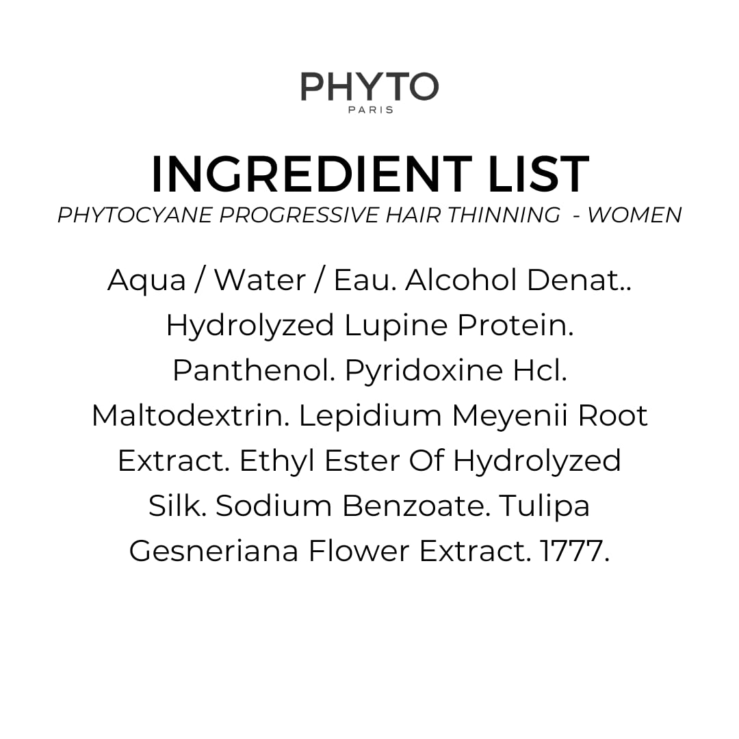 PHYTOCYANE Women Densifying Treatment for Progressive Hair Thinning, Aging, Menopause, Hereditary, 12 Vials x 0.169 fl.oz. (1 month Supply)