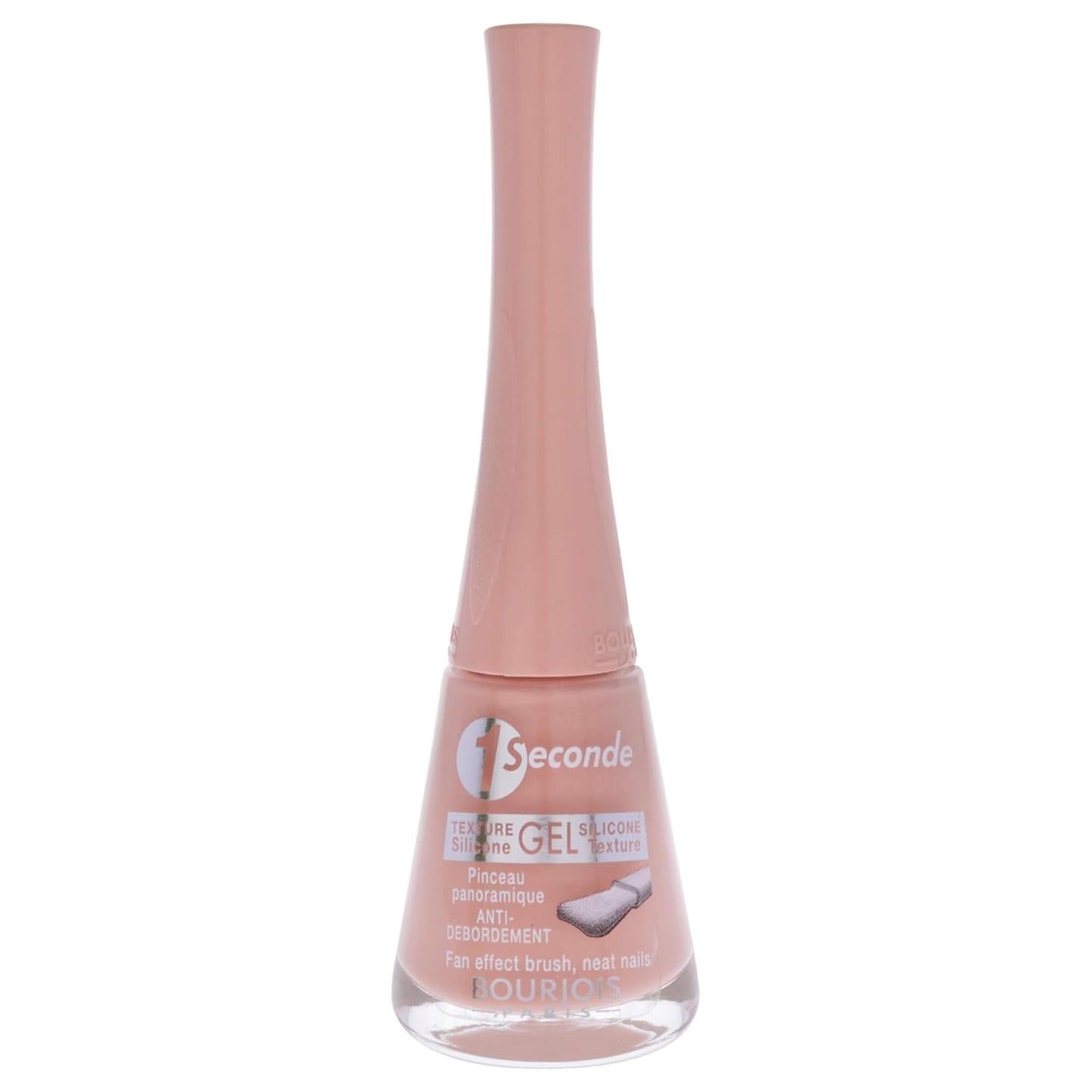 Bourjois 1 Seconde Nail Polish - #52 Jamais Saumon | Quick-Dry Formula, 0.3 oz