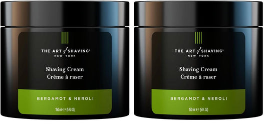 The Art of Shaving Bergamot & Neroli Shaving Cream for Men – Protects Against Irritation and Razor Burn – Hydrates and Nourishes Dry Skin-– Clinically Tested for Sensitive Skin-– 5 oz,(Pack of 2)