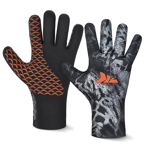 KastKing IceRiver Fishing Gloves – 100% Waterproof Cold Winter Weather Fishing Gloves – for Men and Women – Ideal for Ice Fishing, Winter Fishing, Outdoor Winter Sports,XL,BO