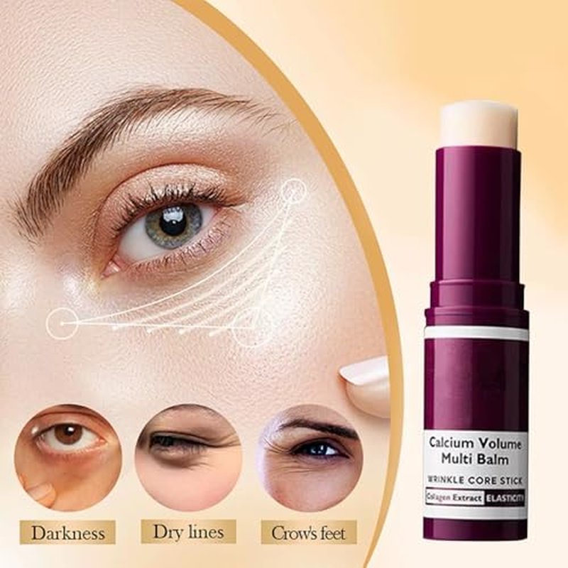 2Pcs Calcium Multi Balm Stick,Cemenrete Calcium Volume Multi Balm, Anti Wrinkle