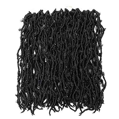 LMZIM 5 Packs 24 Inch Butterfly Locs Crochet Hair for Black Women Soft Distressed Faux Locs Pre looped Pre-twisted Braids (24 inch 5 pack, 1b)