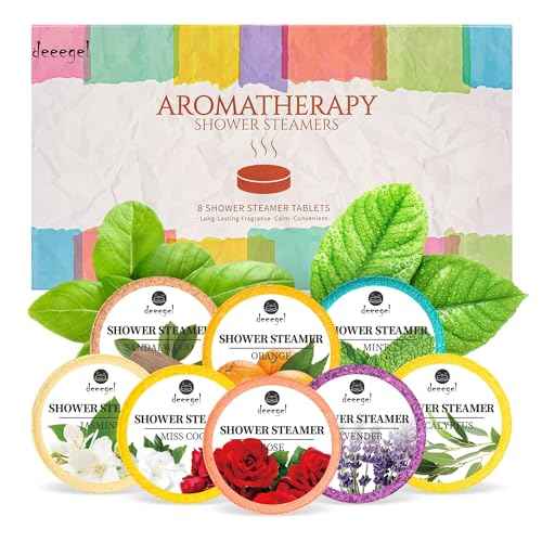 Shower Steamers Aromatherapy Gifts Set Pack of 8 Shower Bath Bombs Tablets with Essential Oils for Home SPA, Self Care Relaxation Birthday Christmas Gift for Women and Men Who Have Everything¡¦
