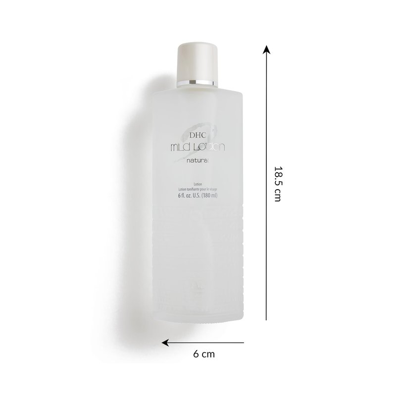 DHC Mild Lotion, Hydrating Liquid Lotion, Moisturizing, Calm and Soothe Sensitive Skin, Alcohol-Free, Fragrance and Colorant Free, Ideal for Sensitive Skin, 6 fl. oz.