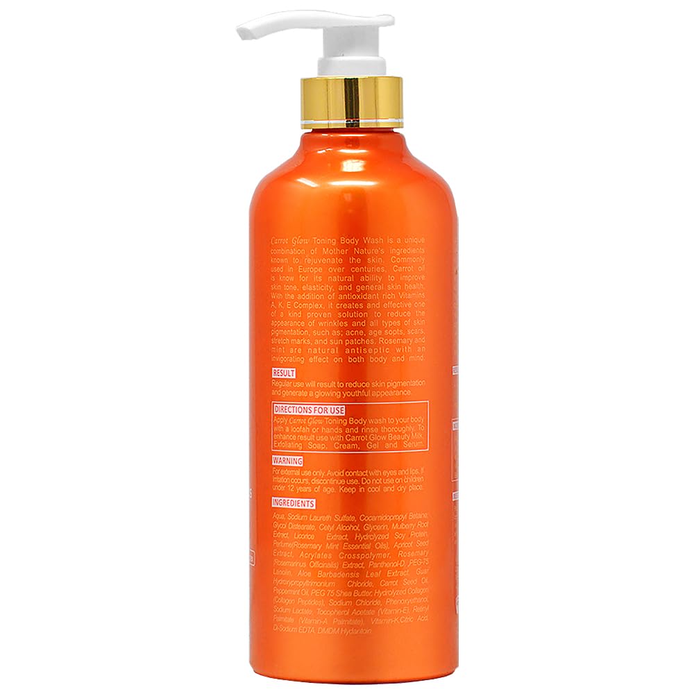 Carrot Glow Body Wash 27 oz