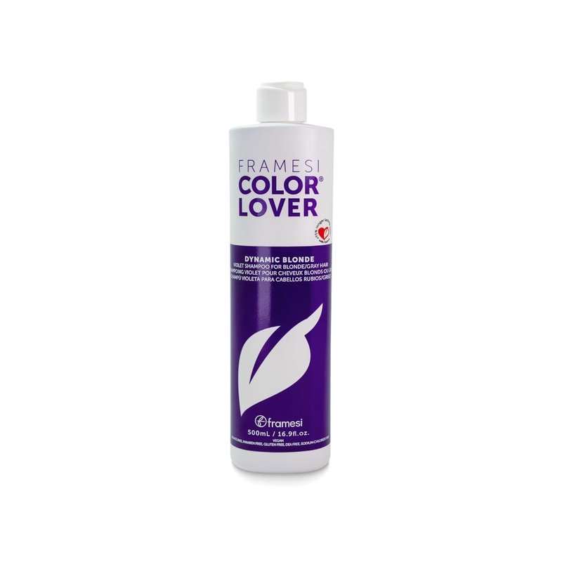 Dynamic Blonde Violet Purple Shampoo - Deep Violet Color Neutralizing for Blonde, Gray & White Hair | Sulfate-Free Moisturizing 16.9 Fl Oz