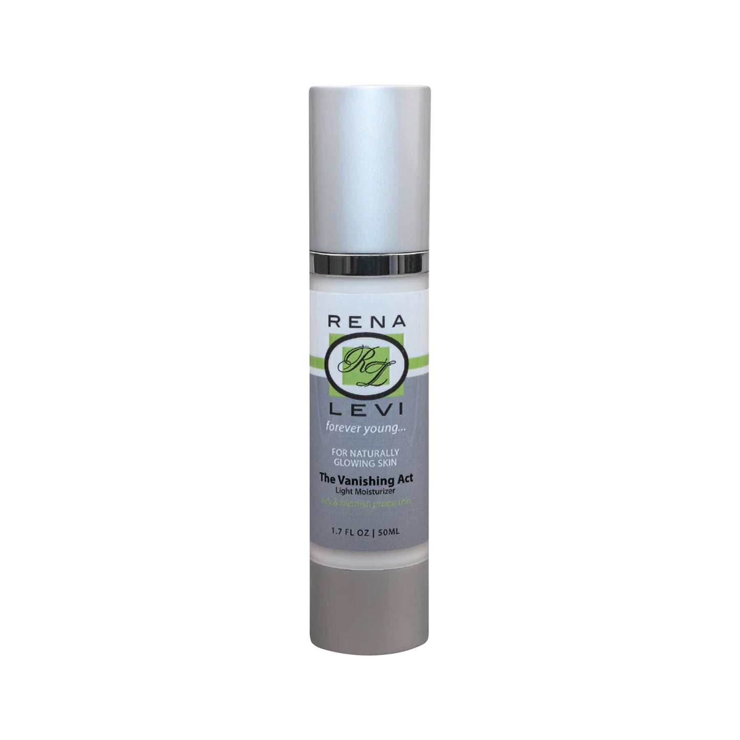 Rena Levi Light Moisture Creme Natural Facial Moisturizer for Oily and Acne Prone Skin, 1.7 Fl Oz