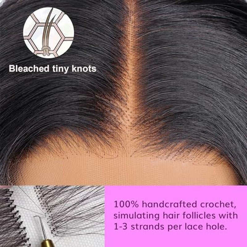 IDN BEAUTY SKINLIKE REAL HD 5x5 Lace Closure Human Hair Straight 20 Inch Bleached Single Knots Ultra-thin HD Lace Closure Virgin Human Hair 0.1 mm Pre Plucked Hairline