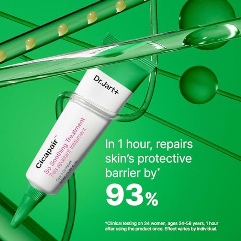 Dr.Jart+ Cicapair So Soothing Face Treatment Korean Gel Cream for Visibly Irritated Skin with Centella Asiatica | Korean Skin Care, 1.01 Fl Oz