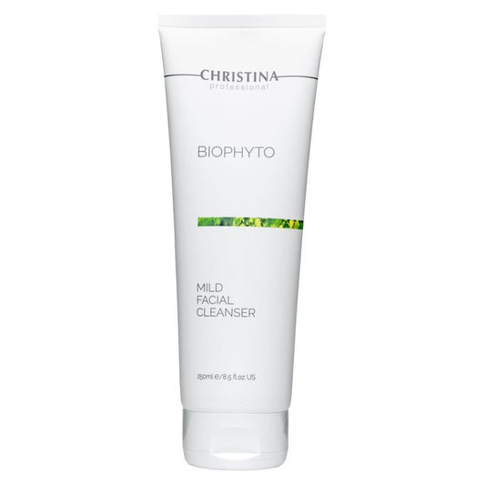 Biophyto Mild Facial Cleanser - Soapless Gentle Face Wash with Green Tea & Cucumber Extracts | 250 ml for All Skin Types