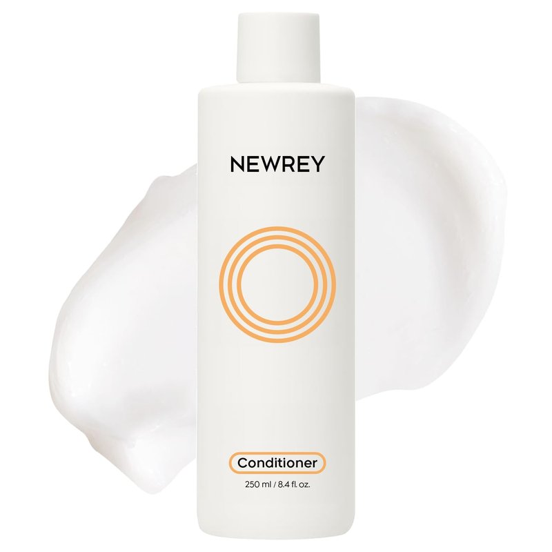 NEWREY Hydrating Conditioner for Dry, Damaged Hair - 8.4oz | Moisture Repair Treatment with Hydrolyzed Keratin & Coconut Oil for Smooth, Shiny, Manageable Hair