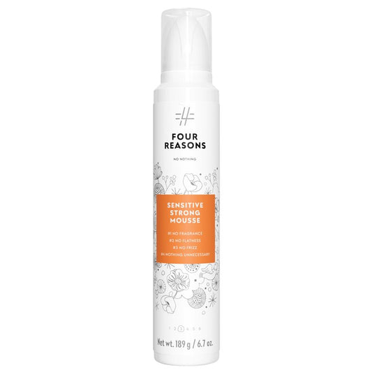No Nothing Strong Mousse - Fine Hair Volumizing Mousse, Fragrance-Free Mousse for Curly Hair, Styling Foam for Sensitive Scalp, Strong Hold & Lightweight Volume - Hypoallergenic & Alcohol Free, 6.8 oz