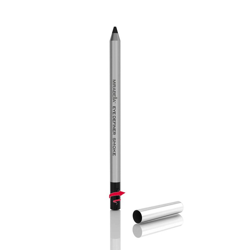 Mirabella Eye Definer - Ultra Pigmented Gel Eyeliner Pencil | Antioxidant Infused, Retractable Design, Smoke