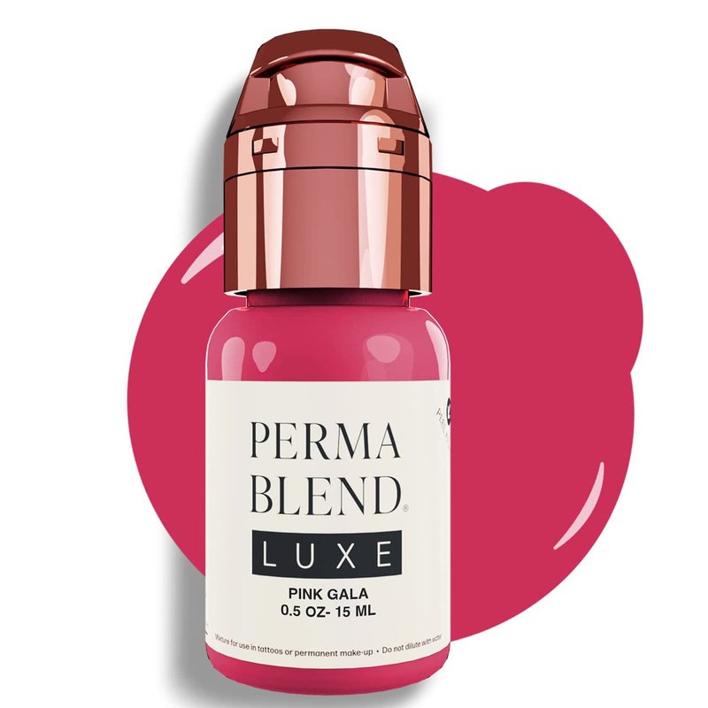 Perma Blend Luxe - Pink Gala - Vegan Lip Tattoo Ink - Cool Microblading Pigment with Medium-High Opacity and Neutral Undertone - Lip Blush & Permanent Makeup - Cruelty-Free (0.5 oz)