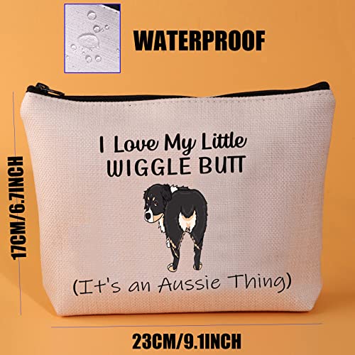 JYTAPP Aussie Lover Gift Australian Shepherd Dog Owner Gift Aussie Mom Cosmetics Bag It's An Aussie Thing Makeup Bag Dog Gift
