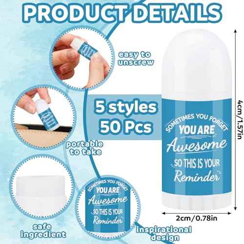 50 Pcs Thank You Christmas Mini Lip Balm Bulk Gifts for Women Christmas Lip Balm Gifts Natural Ingredients Products for Coworkers Employee Teacher Xmas Party Favors