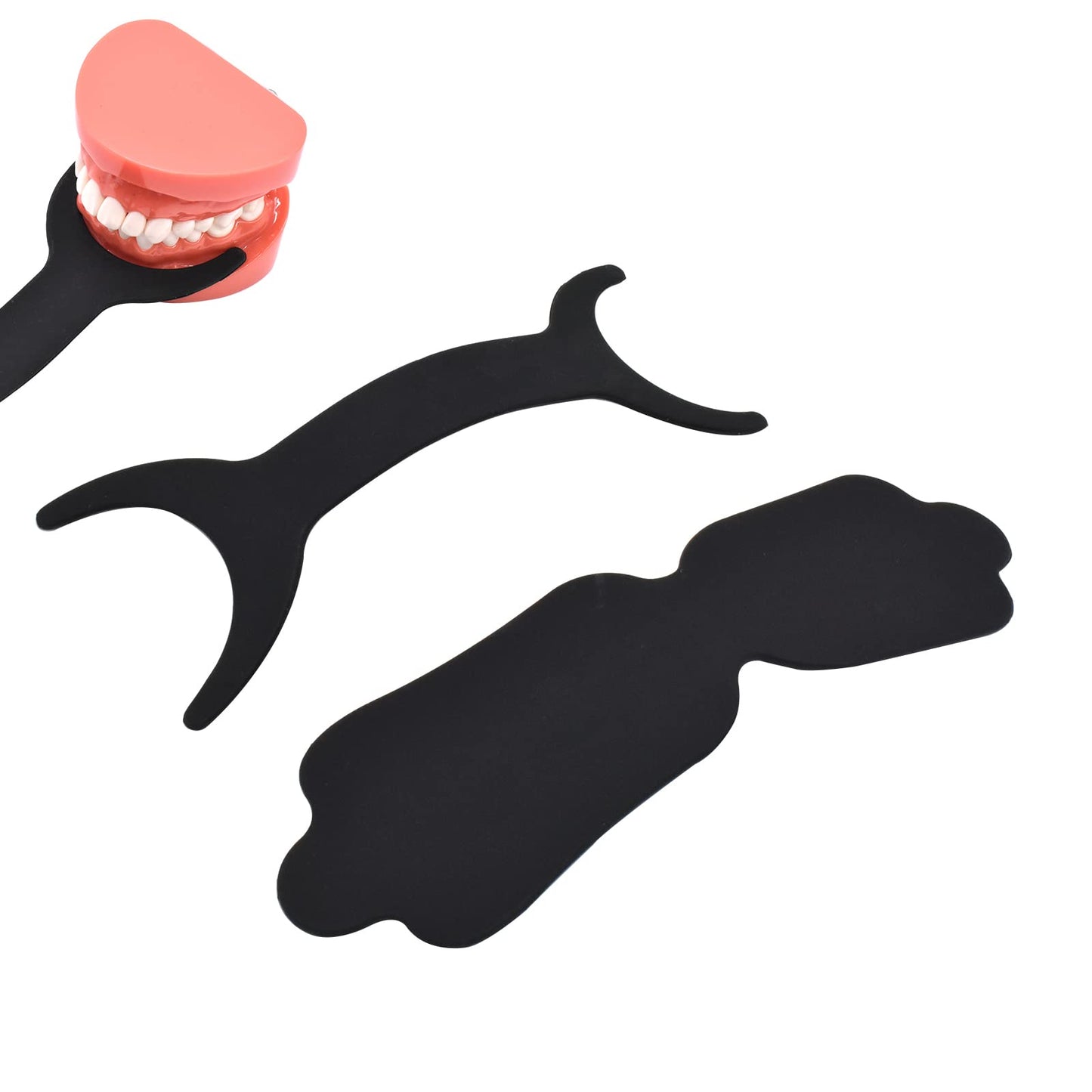 Angzhili 2 pcs Silicone Dental Orthodontic Photography Contraster,Bendable Intraoral Photography Background Board,Black Background Board Contraster (C1+C2)