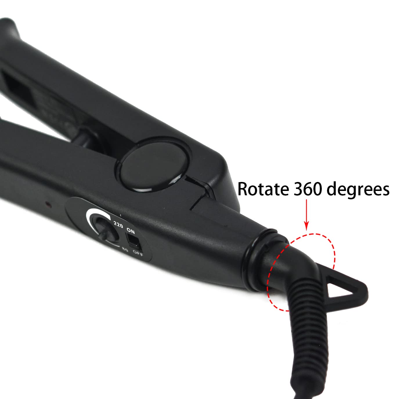 Hair Extensions Tool Kits with Fusion Heat Iron Connector Wand US Plug 50 Pcs Single Hole Heat Shield Guards 10 Pcs Hair Clips 50g Keratin Beads (Black A Head)