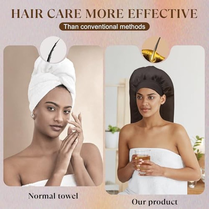 Hair Steamer, Heat Cap for Deep Conditioning, Electric Thermal Steamer Cap for Natural Hair, Hair Spa Cap for Home Use Pattern