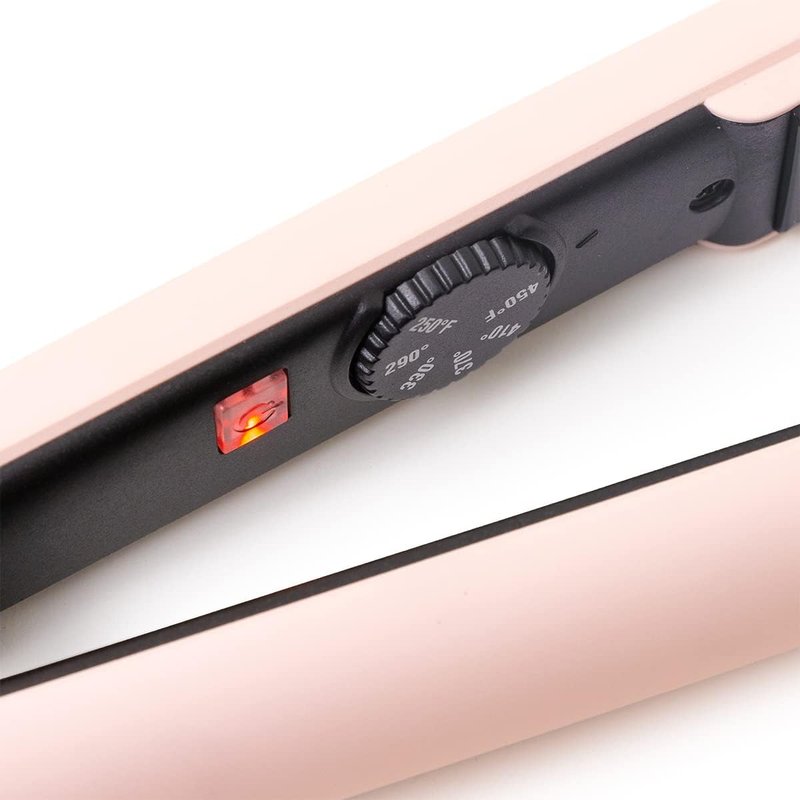 L'ANGE HAIR Flat Iron Hair Straightener - Fast Heating Ceramic | Locks in Moisture & Shine | Blush Color