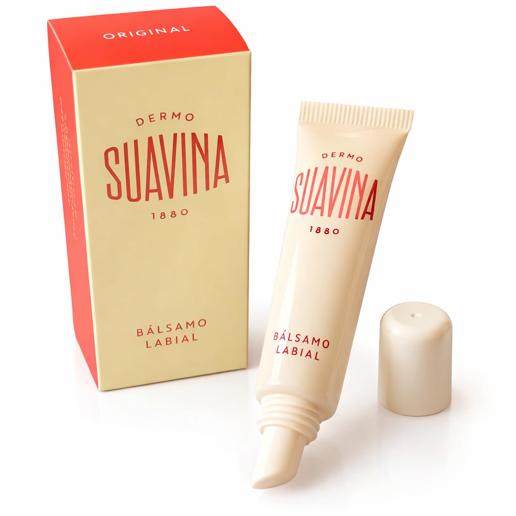 Suavina Lip Balm Hydrating Treatment for Dry Cracked Lips – Natural Intensive Lip Repair & Moisturizing Protection – Extreme Dry Lip Treatment for Men & Women – Cold Weather Lip Therapy