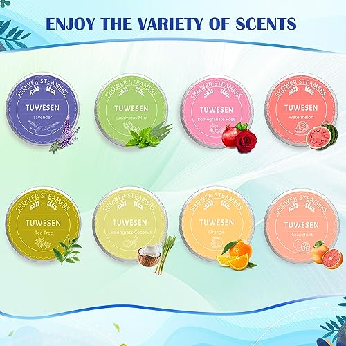 Shower Steamers Aromatherapy - Gifts for Women,Variety Pack of 16 Shower Bombs with Essential Oils - Relaxation and Self Care Gifts for mom.Enjoy Aromatherapy SPA at Home!