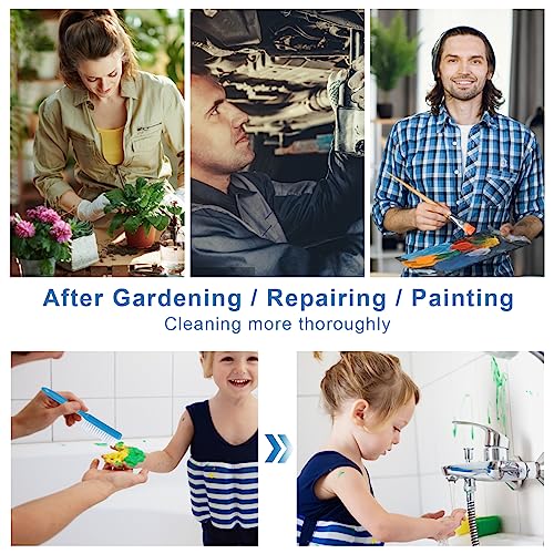 DAYGOS 24pcs Handle Grip Nail Brush - Finger Nail Brushes for Cleaning Fingernails, Hand Fingernail Scrub Brush Kits for Toes and Nails Cleaner, Long Handle Pedicure Brushes, Multicolor