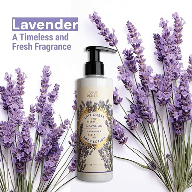 Panier des Sens ? Lavender Hand & Body Lotion for Dry Skin - Hydrating Body Cream for Women- Nourishing Fluid Body Moisturizer with Shea Butter & Olive Oil 97% Natural Ingredients Body Care 8.45 Floz