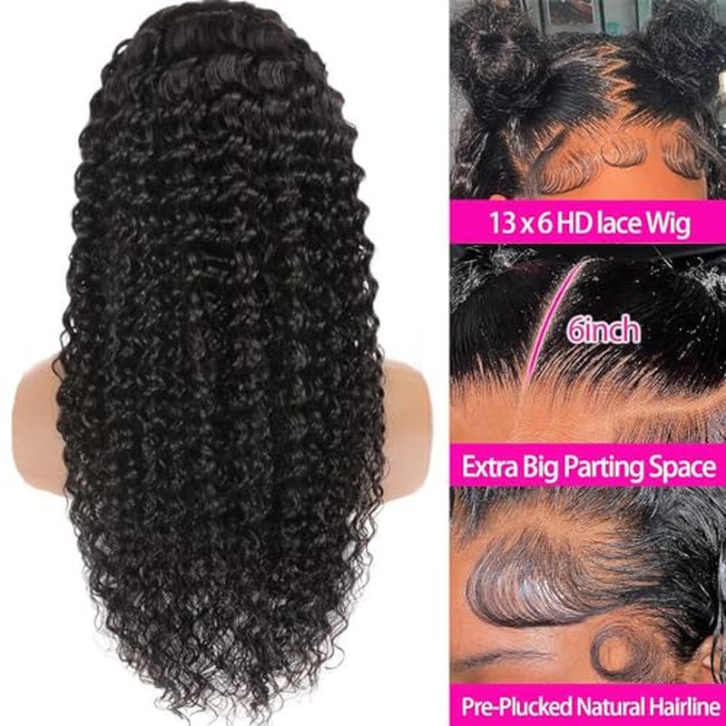 30 Inch Wigs Human Hair 13x6 Lace Front Wigs Human Hair Pre Plucked Deep Wave Lace Front Wigs Human Hair for Women Wigs Human Hair with Baby Hairline