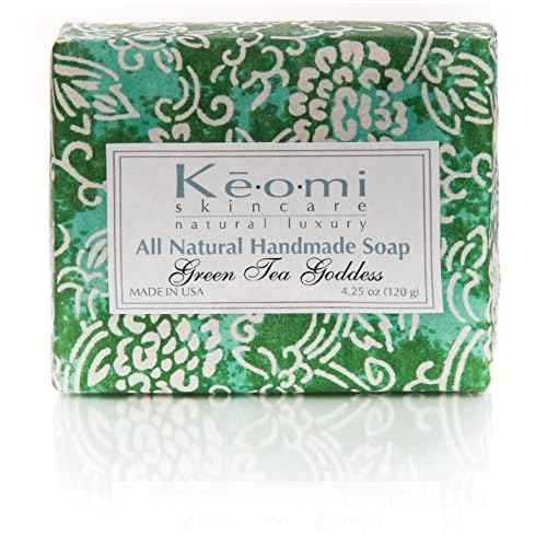Organic Luxury Handmade 4 Bar Soap Gift Set by KEOMI NATURALS - Gift Boxed & Ready to Give - PAMPER THEM w/LUXURY WHILE LIFTING THEIR SPIRITS