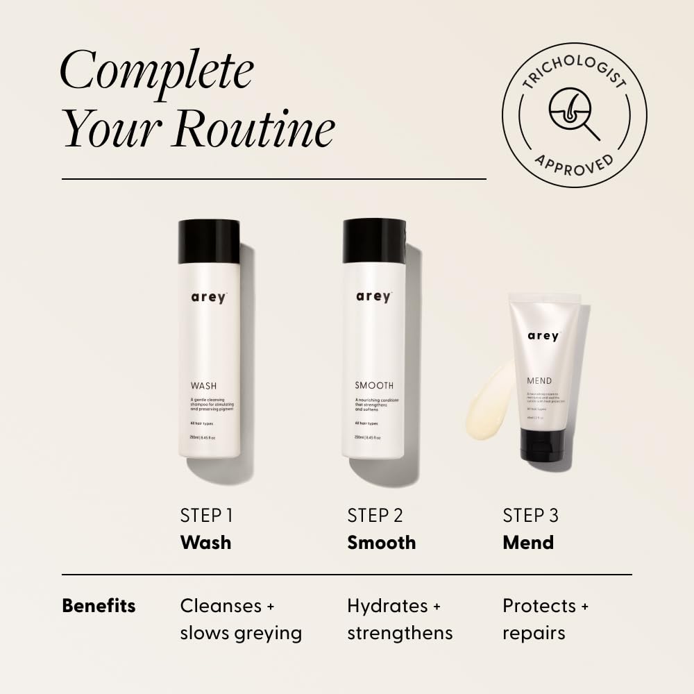 Arey Mend Heat Protectant Leave-In Conditioner | Detangles, Rehydrates, Strengthens and Protects Hair up to 450°F | Vegan, Cruelty-Free & Gluten-Free (2 Fl Oz)