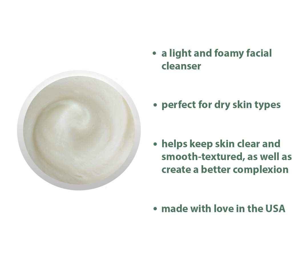 Raya Silky Cleanser (R-114) Daily Hydrating Facewash | Chamomile & Seaweed Extract Facial Cleanser for Dry Skin | Oil-Free, Clear & Smooth Skin Complexion | Light, Foamy Refining Facial Cleaner