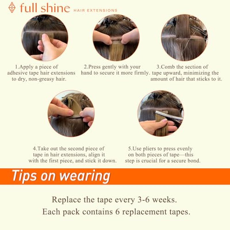 Full Shine Ombre Hair Extensions Tape in Hair Extensions Human Hair 20INCH Color 4 Medium Brown to 24 Blonde and 4 Medium Brown 100G 40PCS Tape ins Straight Skin Weft Add Volume