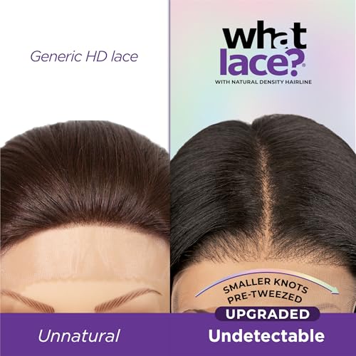 Sensationnel What Lace 13X6 Wigs - Aleena Lacefrontal Hand Tied Glueless Synthetic With Natural Density Preplucked Hairline (1B OFFBLACK)