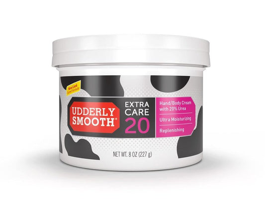 Udderly Smooth Extra Care Hand/Body Cream with 20% Urea, Replenishing, Fragrance Free, 8 OZ - 3 Pack