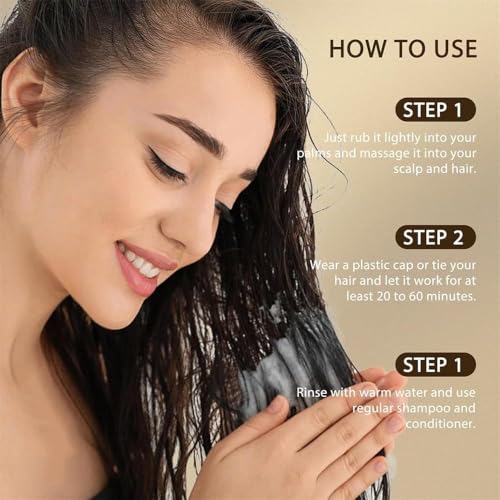 Batana Natural Hair Growth Conditioner, Batana Oil for Hair Growth, Butter Conditioner for Revitalized Shiny, Thicker, Fuller Hair (2Pcs)