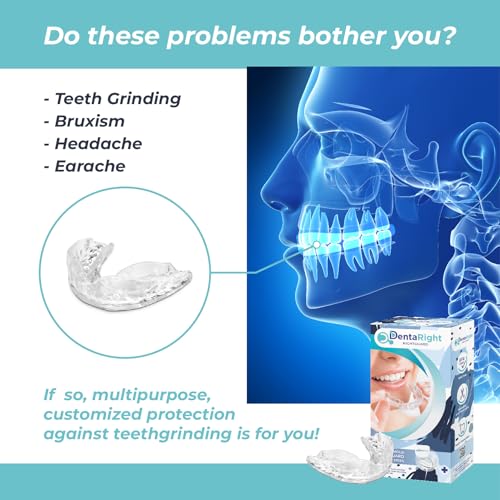 Dental Mouthguard for Bruxism, Teeth Grinding and Clenching, Pack of 6 in 3 Different Sizes Moldable, Trimmable Premium Quality Dental Night Guard for Teeth Grinding and Stops Bruxism