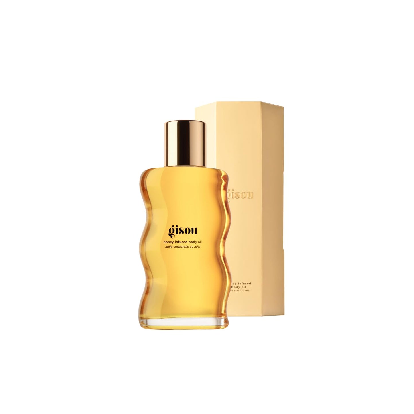 Gisou Honey Infused Body Oil Gold - Lightweight Hydrating Body Oil for Softer, Smoother Skin with Mirsalehi Honey & Bee Garden Oil Blend, 1.5 Fl Oz