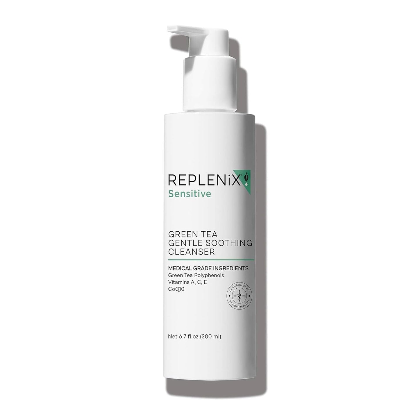 Replenix Green Tea Facial Cleanser - Soothing Medical-Grade Face Wash for Sensitive Skin | 6.7 fl. oz