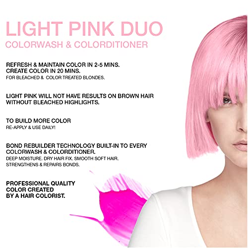 Celeb Luxury Intense Color Depositing Colorwash Shampoo + BondFix Rebuilder, Vegan Hair Dye, Sustainably Sourced Plant Based, Semi Permanent Hair Color, Viral and Gem Lites Duos