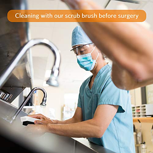 BOAO 5 Pcs Nail Scrubbers Hand Scrub Brushes for Nail Cleaning Fingernail Soft Non Disposable Scrub Plastic Hands Cleaning Brushes for Men Women Kids