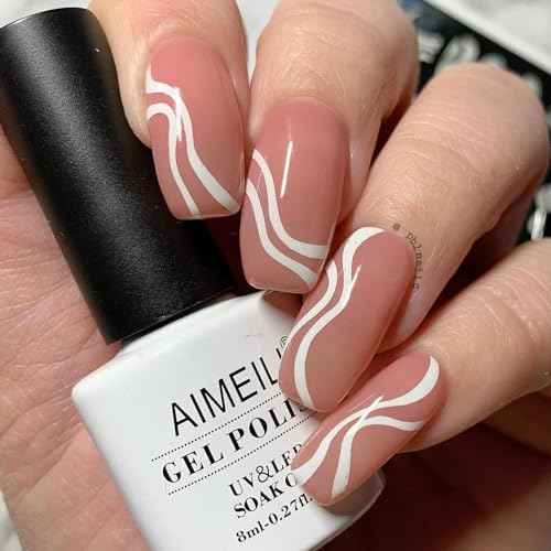 AIMEILI Soak Off U V LED Hema Free Fall Gel Nail Polish Set for Halloween Nail Art Gifts, Cruelty Free, Vegan, Wine Brown Neutral Gel Nail Polish Set Of 12pcs - Kit Set 4