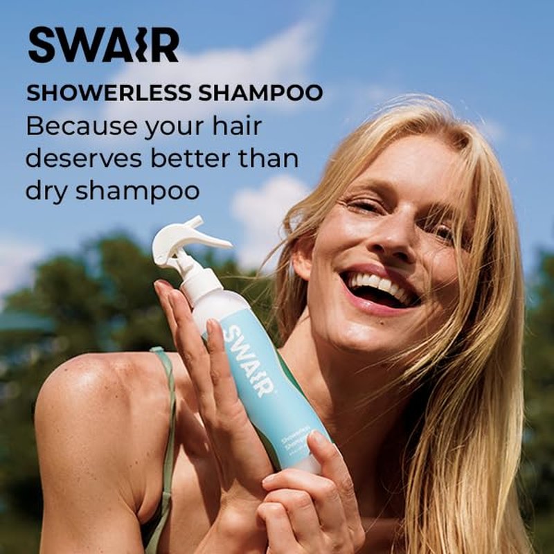 Showerless Shampoo & SweatShield Leave-In | Travel Size Sampler - Clean Ingredients for Gym Bag