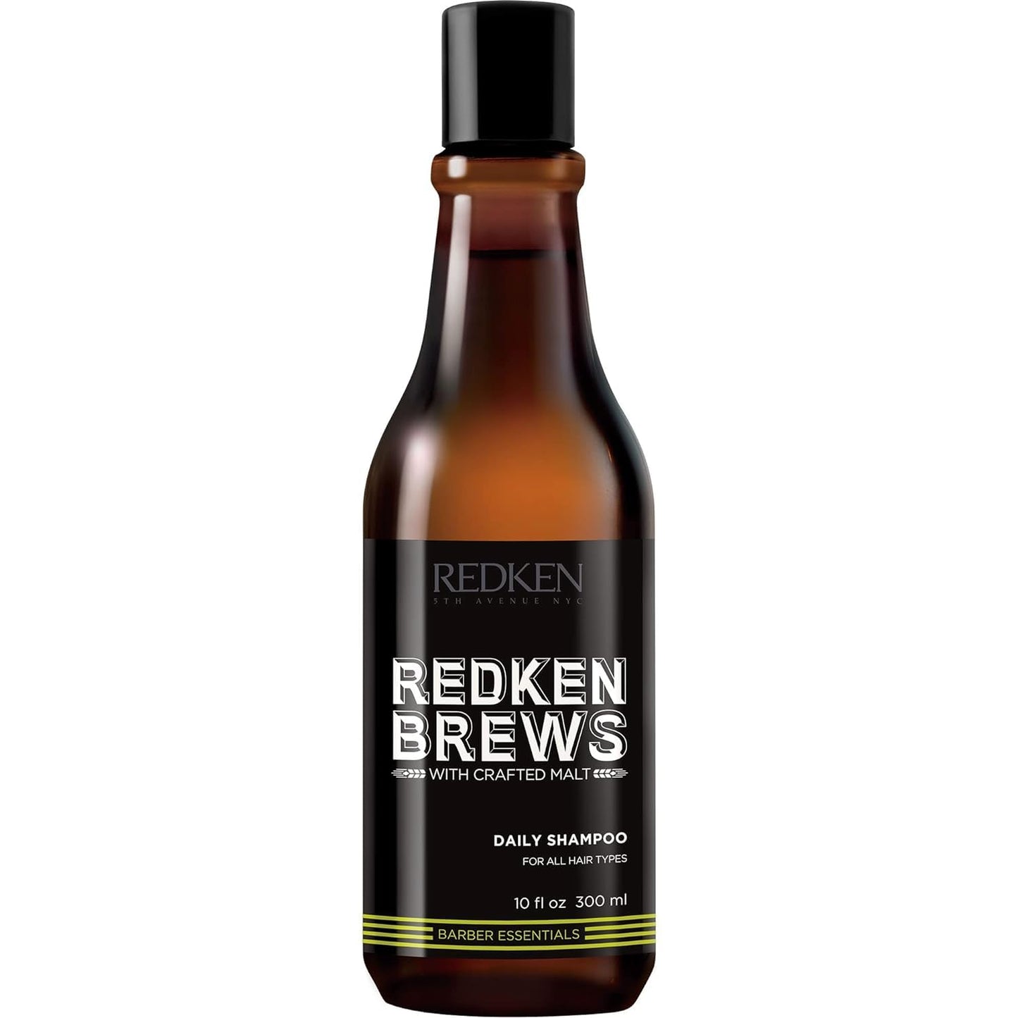 Redken Brews Daily Shampoo For Men - Lightweight Hydrating Cleanser For All Men's Hair Types, Adds Moisture and Shine to Dry Hair, 10 Fl Oz