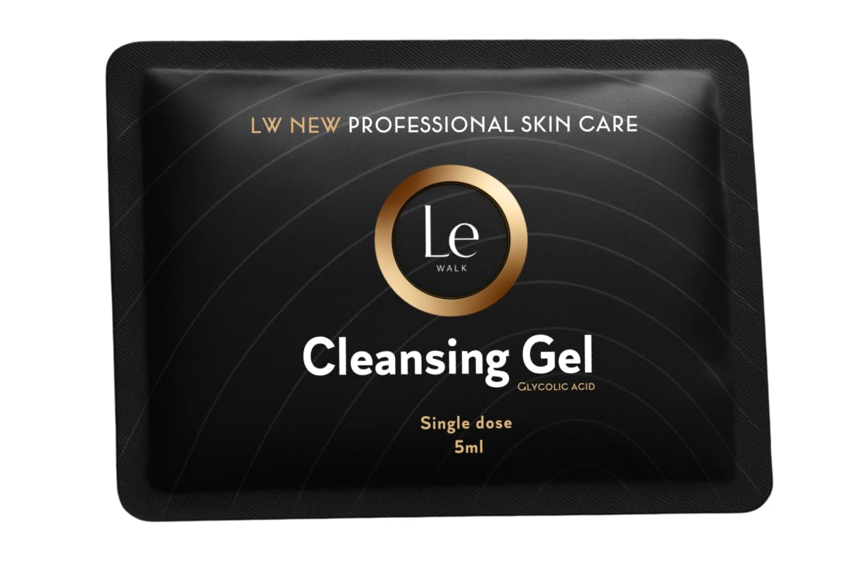 LE WALK Single-Dose Face and Body Peel – 3-Step Exfoliation Kit with Natural Algae | Skin Renewal in 7 Days | Includes Cleansing Gel and Post-Treatment Gel
